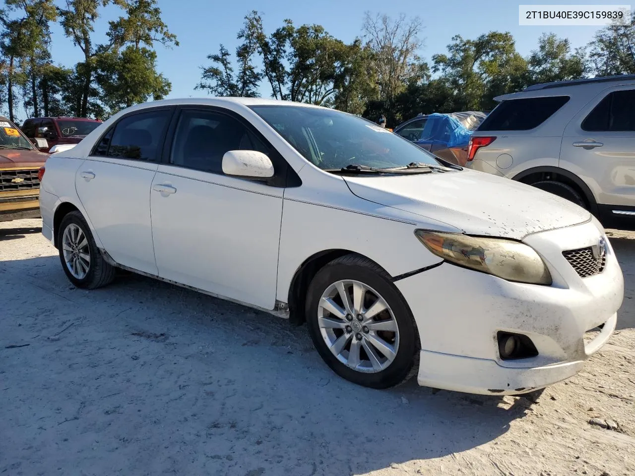 2009 Toyota Corolla Base VIN: 2T1BU40E39C159839 Lot: 76541624