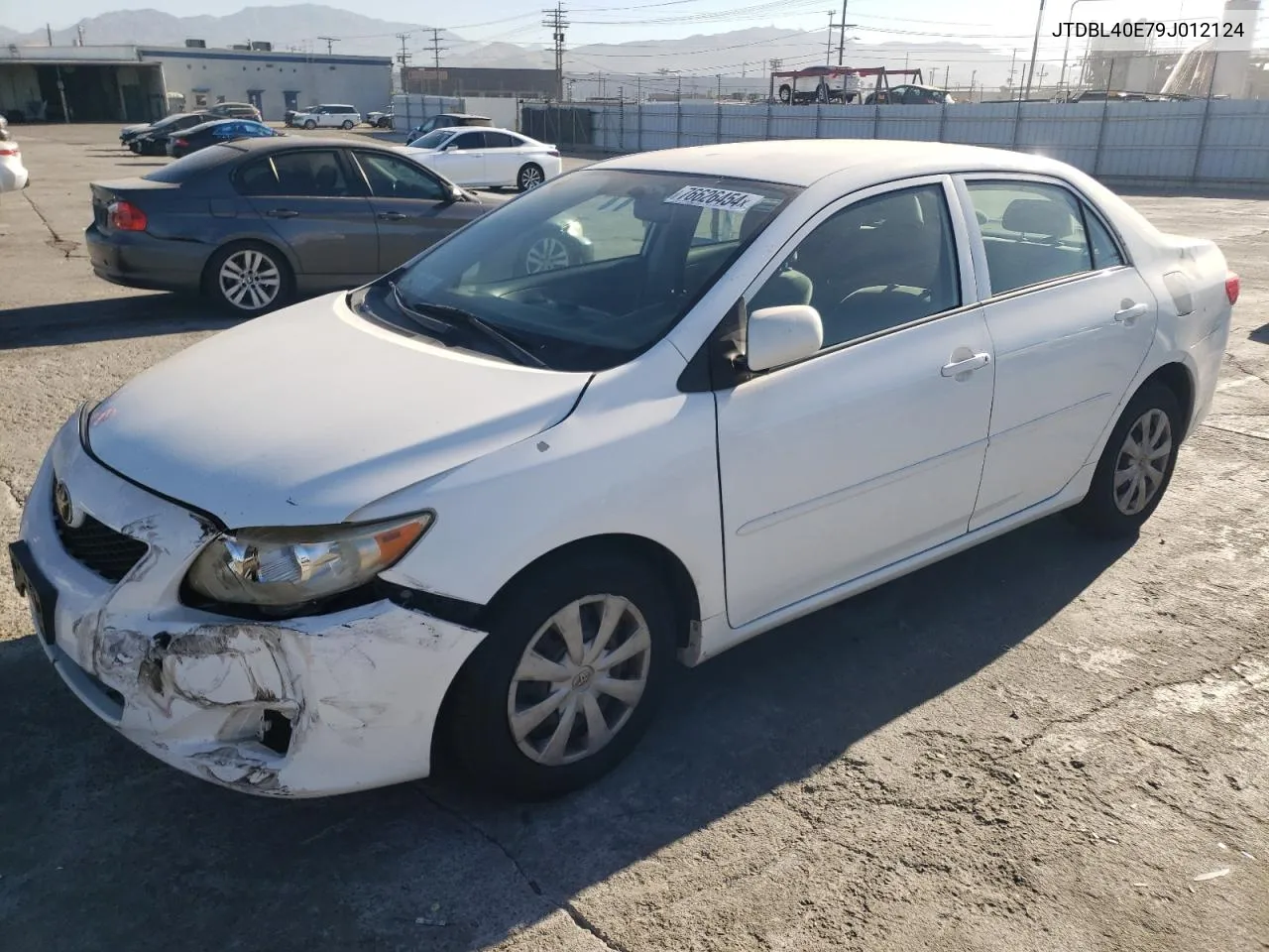 2009 Toyota Corolla Base VIN: JTDBL40E79J012124 Lot: 76626454