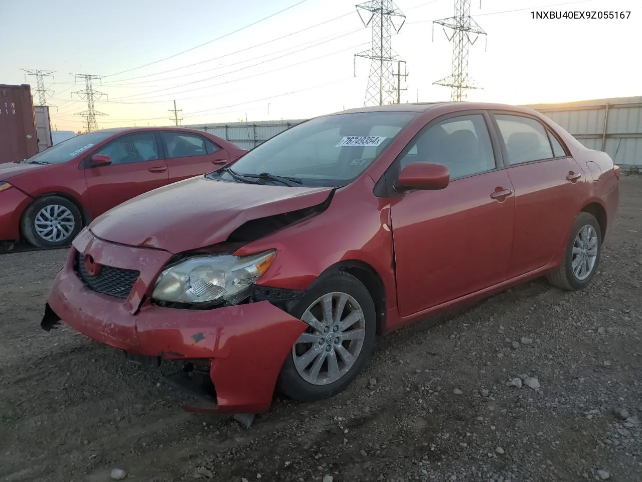 2009 Toyota Corolla Base VIN: 1NXBU40EX9Z055167 Lot: 76749354