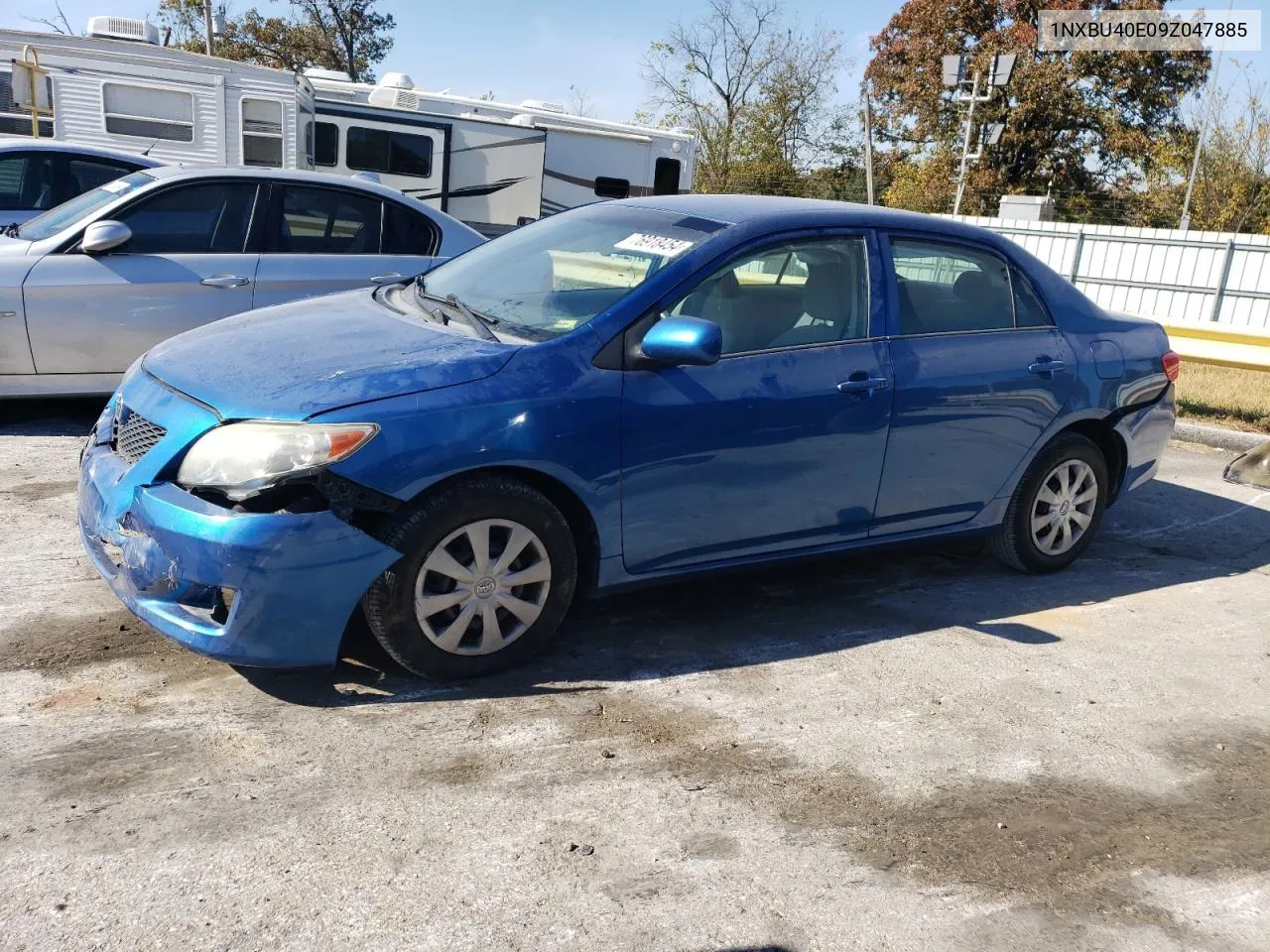 2009 Toyota Corolla Base VIN: 1NXBU40E09Z047885 Lot: 76918454