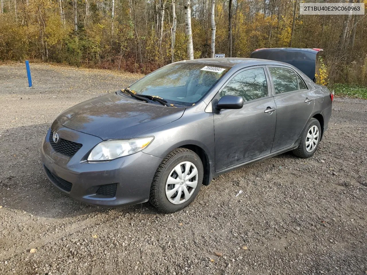 2009 Toyota Corolla Base VIN: 2T1BU40E29C060963 Lot: 76958884