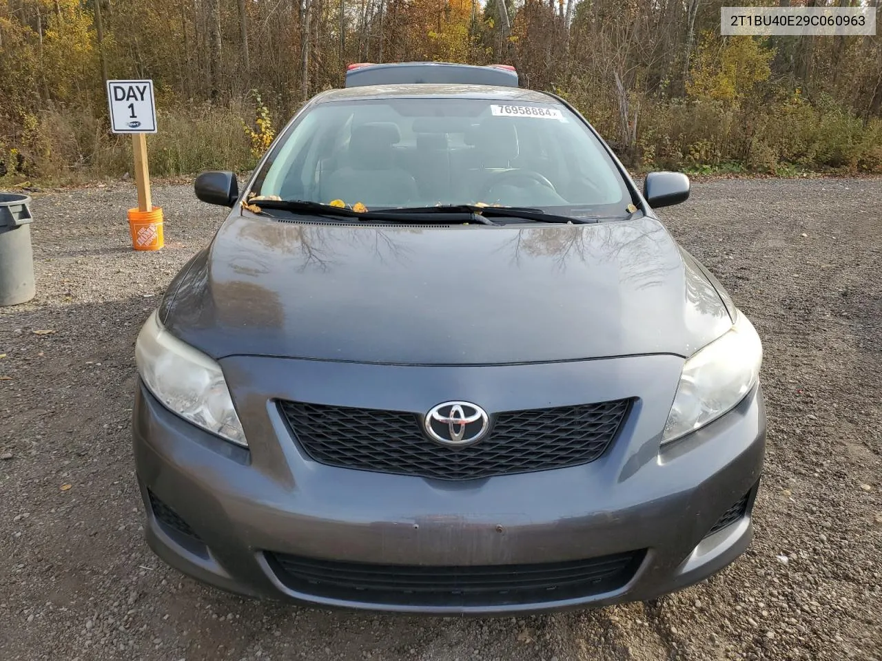 2009 Toyota Corolla Base VIN: 2T1BU40E29C060963 Lot: 76958884