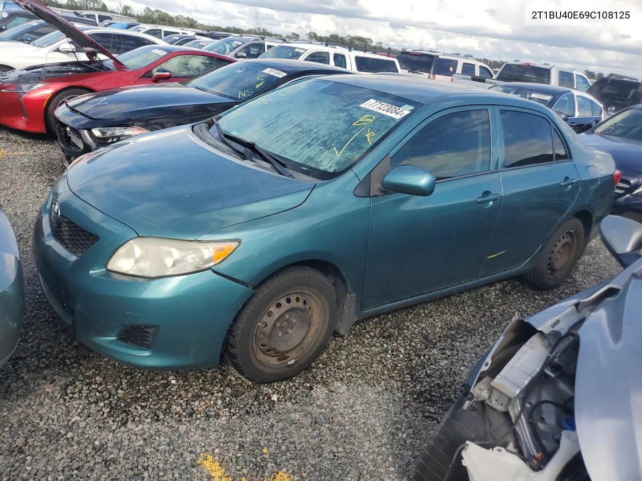 2009 Toyota Corolla Base VIN: 2T1BU40E69C108125 Lot: 77123084