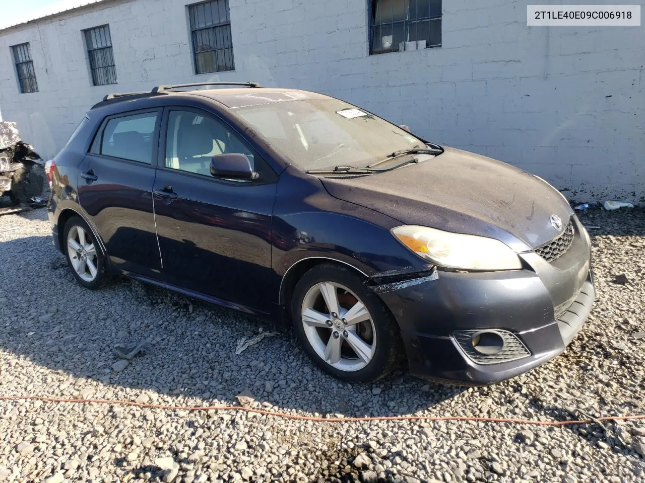 2009 Toyota Corolla Matrix S VIN: 2T1LE40E09C006918 Lot: 77135034