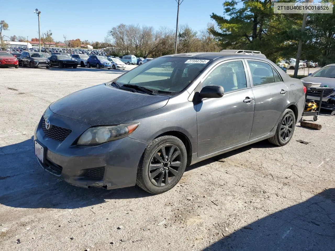 2009 Toyota Corolla Base VIN: 2T1BU40E19C018526 Lot: 77194754