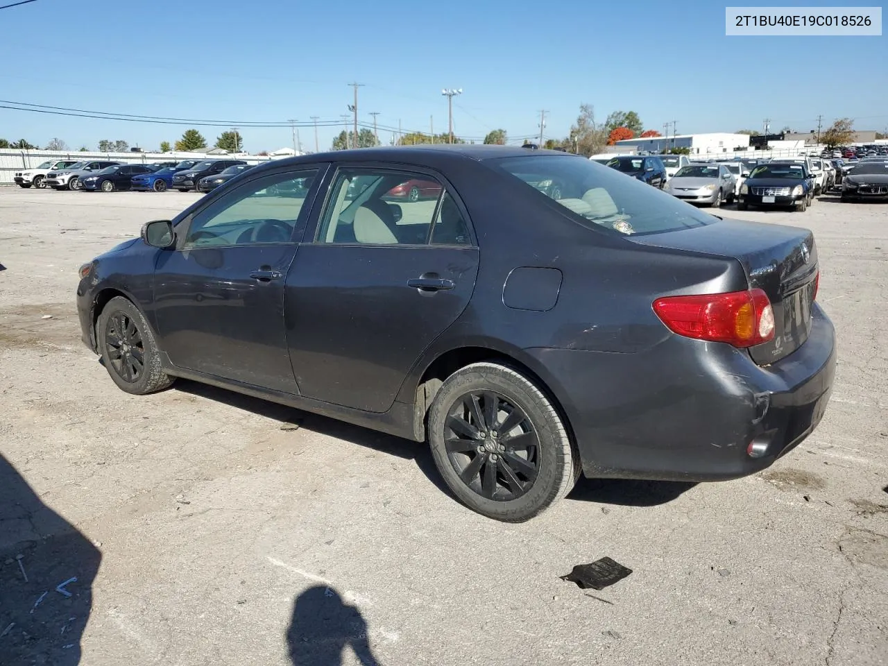 2009 Toyota Corolla Base VIN: 2T1BU40E19C018526 Lot: 77194754