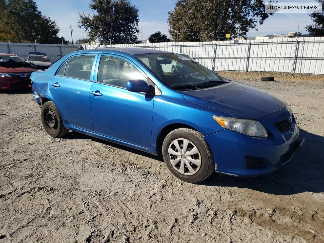 2009 Toyota Corolla Base VIN: JTDBL40EX9J054593 Lot: 77266264