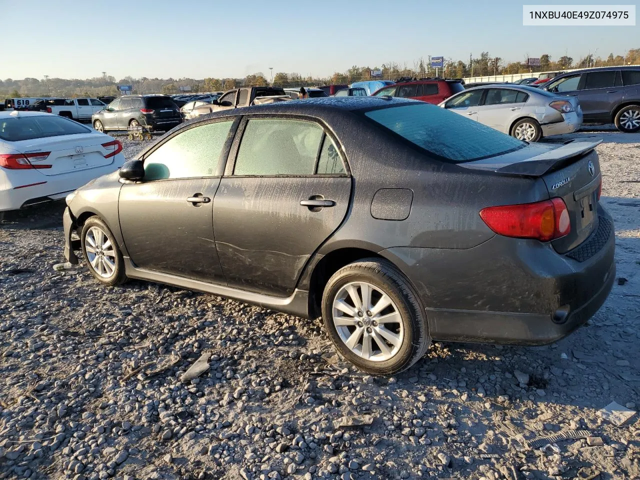 2009 Toyota Corolla Base VIN: 1NXBU40E49Z074975 Lot: 77275434