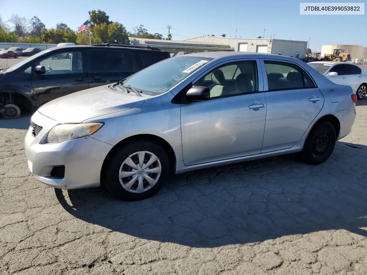 2009 Toyota Corolla Base VIN: JTDBL40E399053822 Lot: 77441444