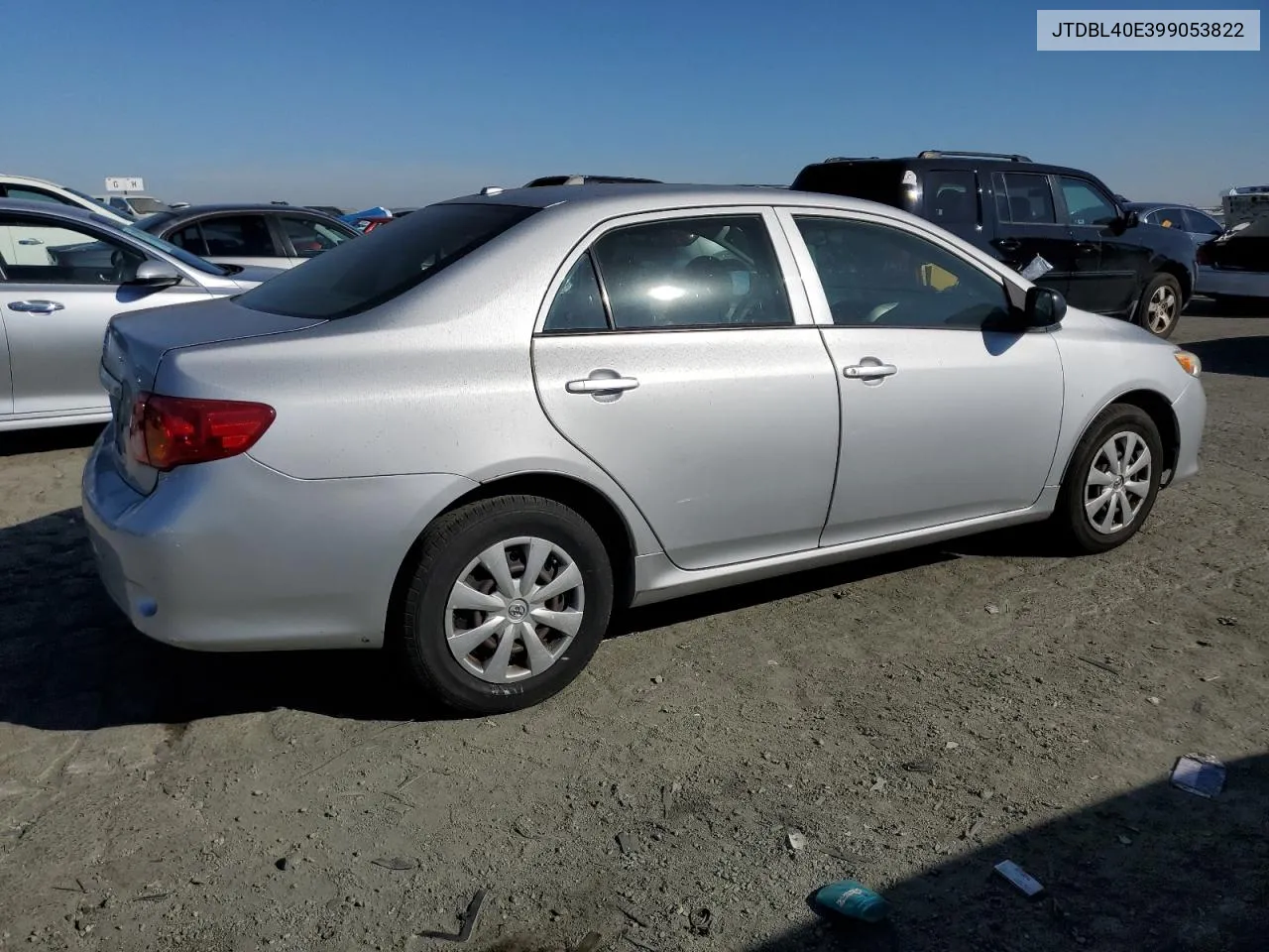 2009 Toyota Corolla Base VIN: JTDBL40E399053822 Lot: 77441444