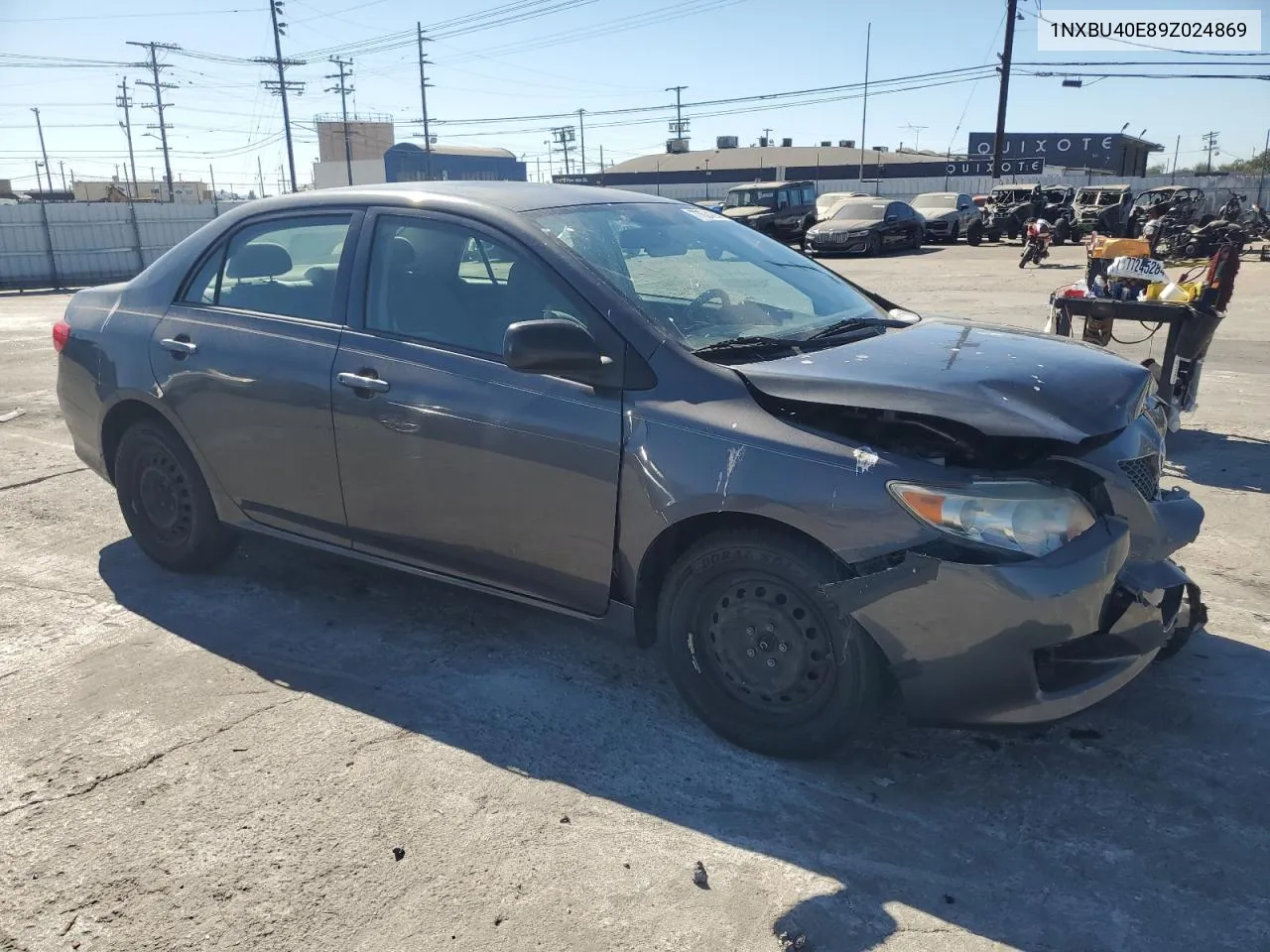 1NXBU40E89Z024869 2009 Toyota Corolla Base