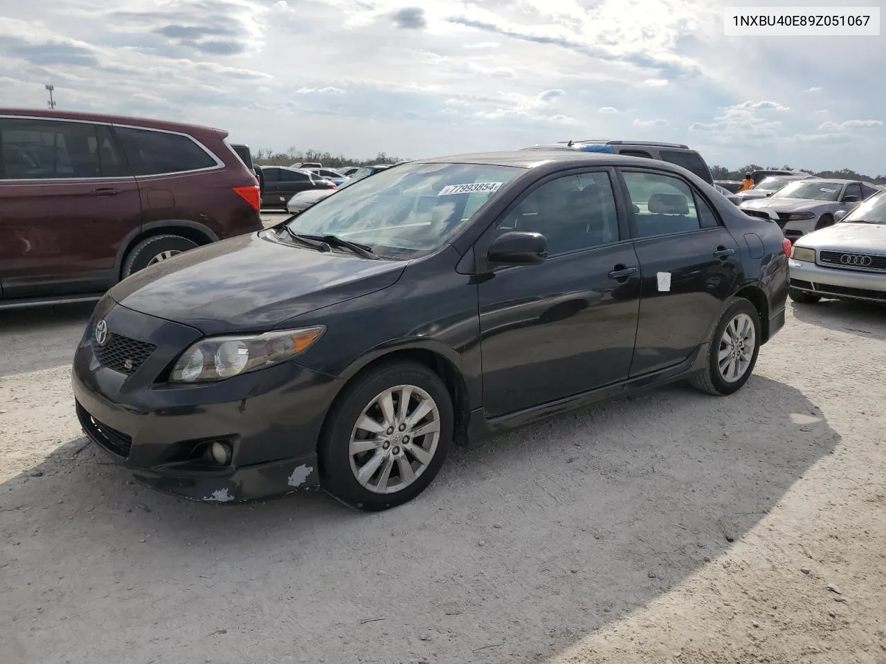 2009 Toyota Corolla Base VIN: 1NXBU40E89Z051067 Lot: 77993854