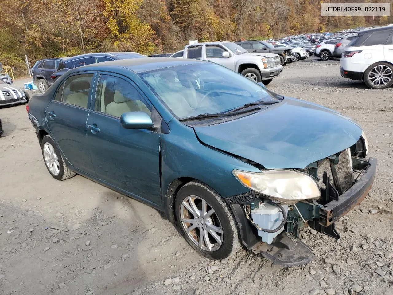 2009 Toyota Corolla Base VIN: JTDBL40E99J022119 Lot: 78024644