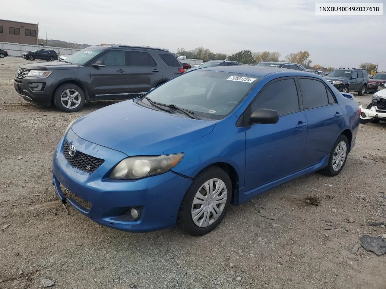 2009 Toyota Corolla Base VIN: 1NXBU40E49Z037618 Lot: 78051234