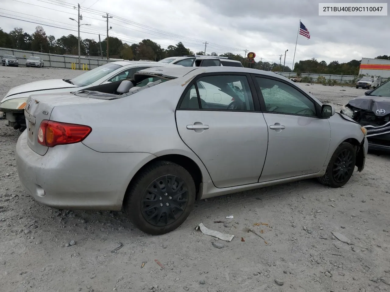 2009 Toyota Corolla Base VIN: 2T1BU40E09C110047 Lot: 78312434