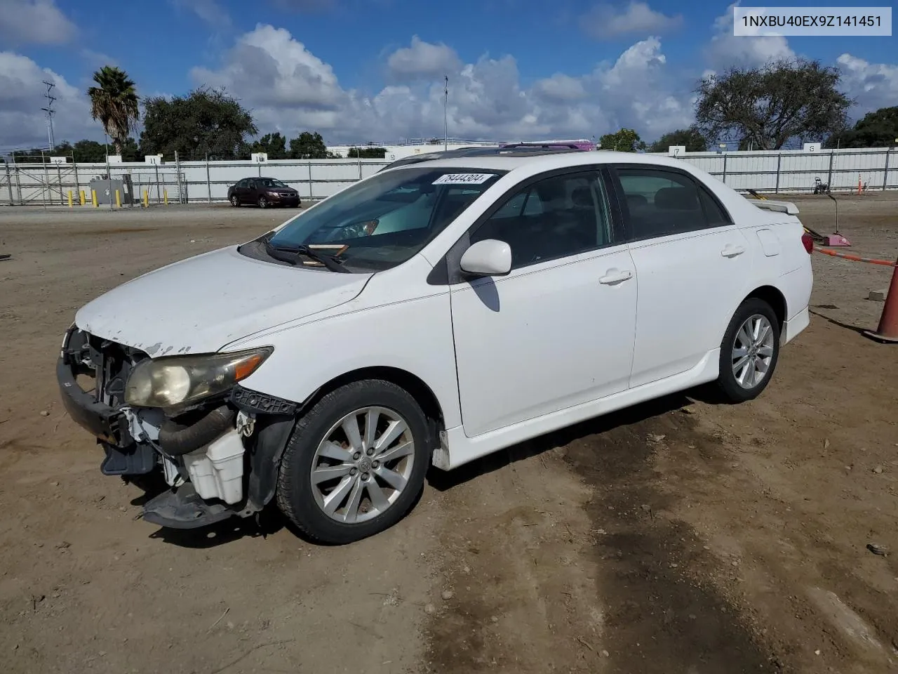 2009 Toyota Corolla Base VIN: 1NXBU40EX9Z141451 Lot: 78444304