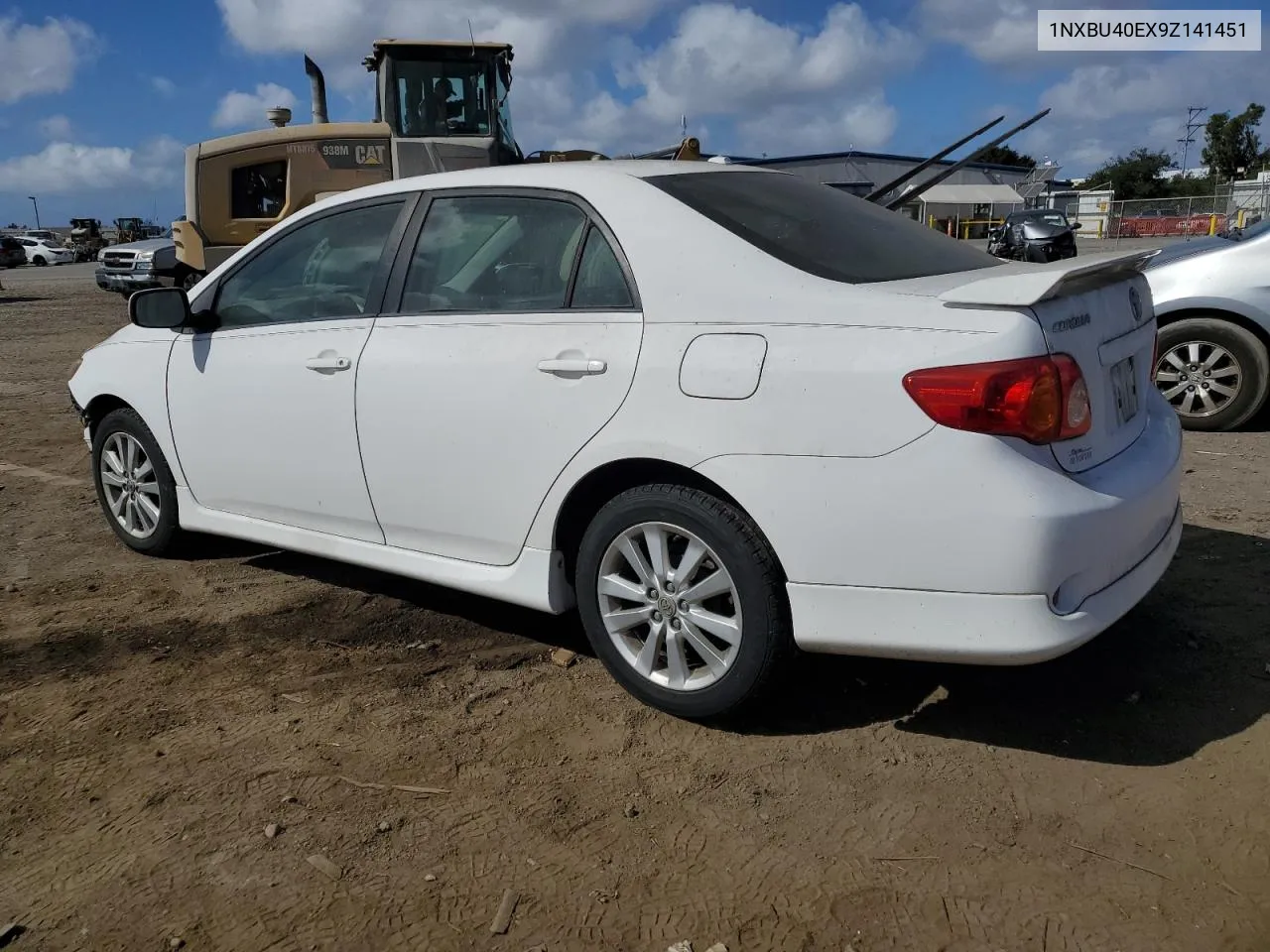 2009 Toyota Corolla Base VIN: 1NXBU40EX9Z141451 Lot: 78444304