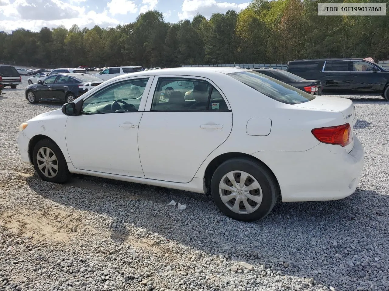 2009 Toyota Corolla Base VIN: JTDBL40E199017868 Lot: 78471824