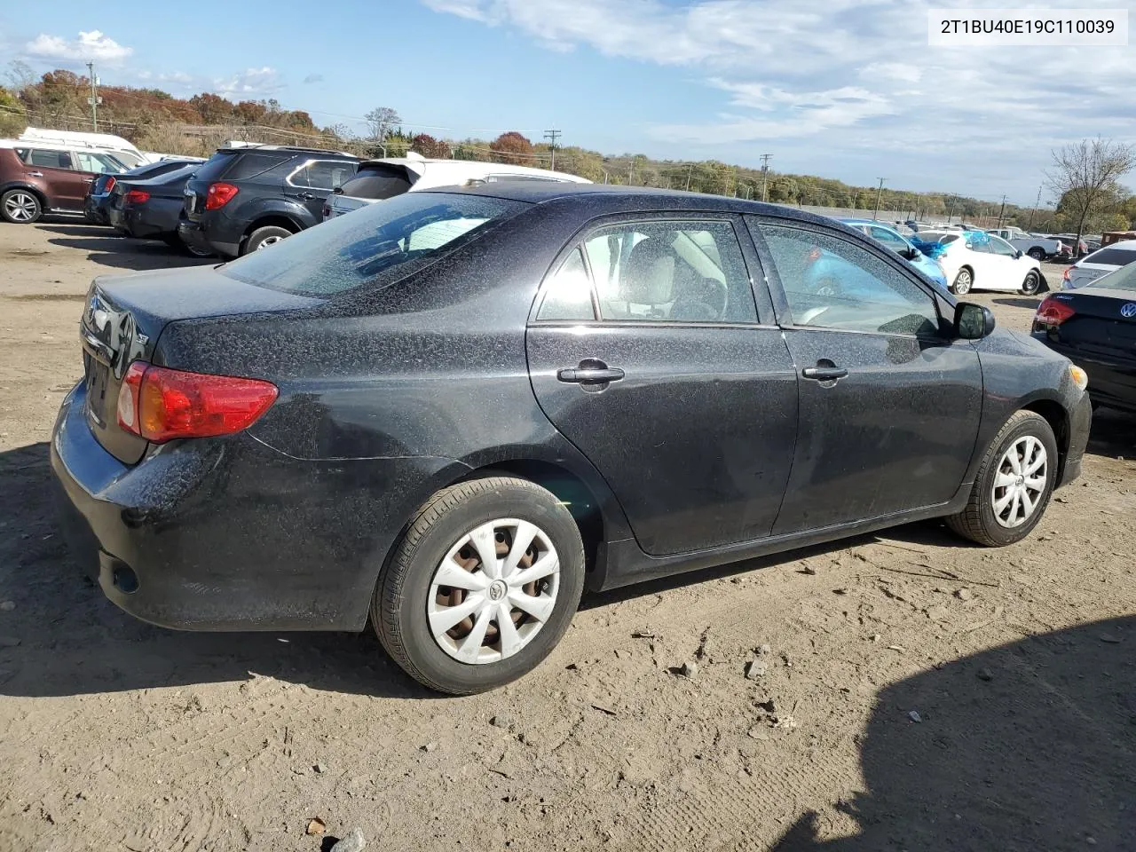 2009 Toyota Corolla Base VIN: 2T1BU40E19C110039 Lot: 78574694