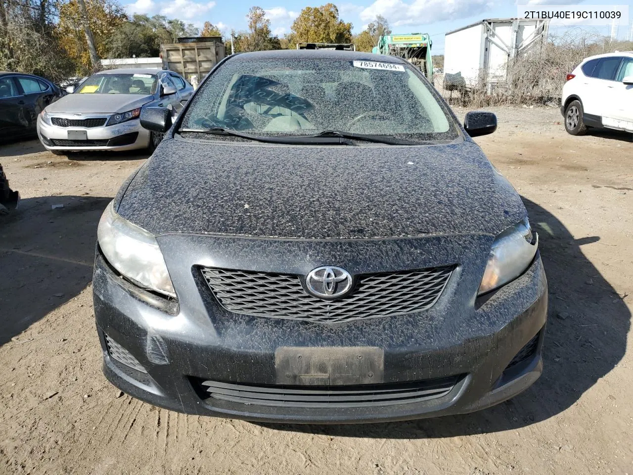 2009 Toyota Corolla Base VIN: 2T1BU40E19C110039 Lot: 78574694