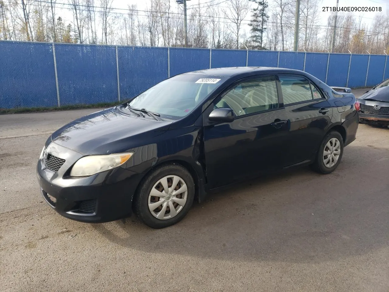 2009 Toyota Corolla Base VIN: 2T1BU40E09C026018 Lot: 79205114