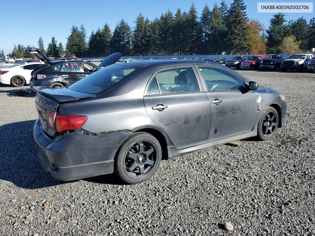 2009 Toyota Corolla Xrs VIN: 1NXBE40E09Z003706 Lot: 79225794