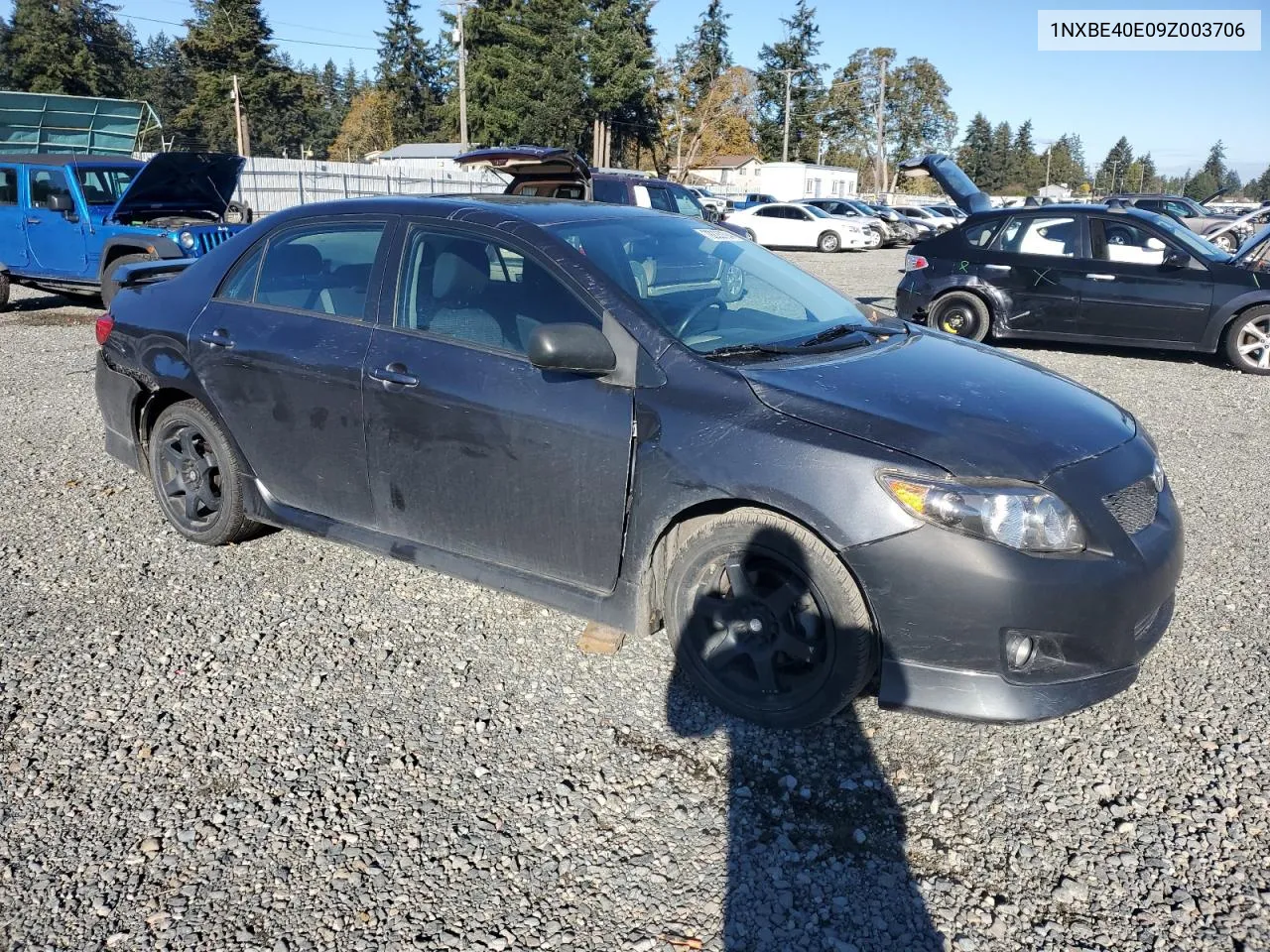 2009 Toyota Corolla Xrs VIN: 1NXBE40E09Z003706 Lot: 79225794