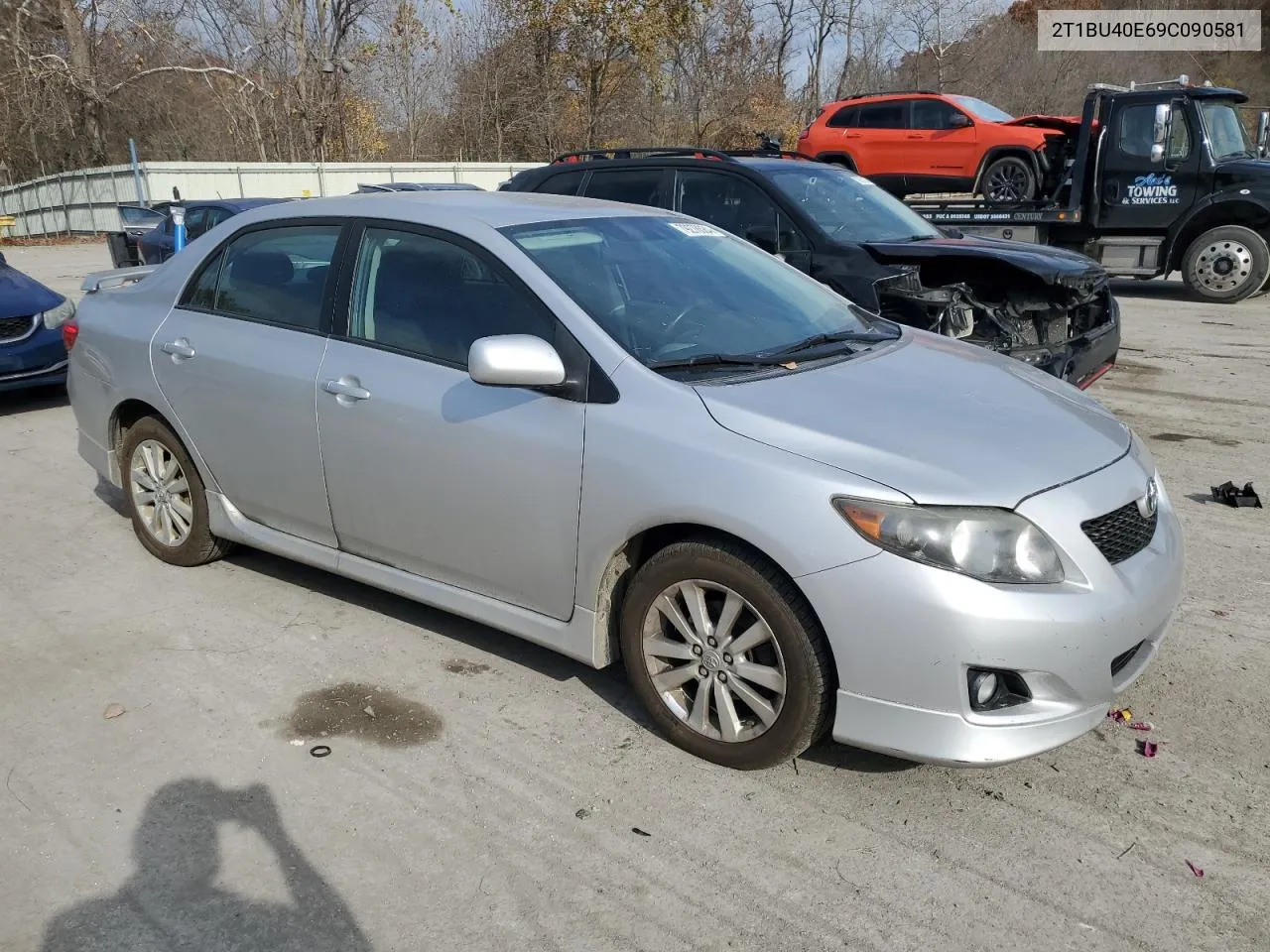 2009 Toyota Corolla Base VIN: 2T1BU40E69C090581 Lot: 79278684