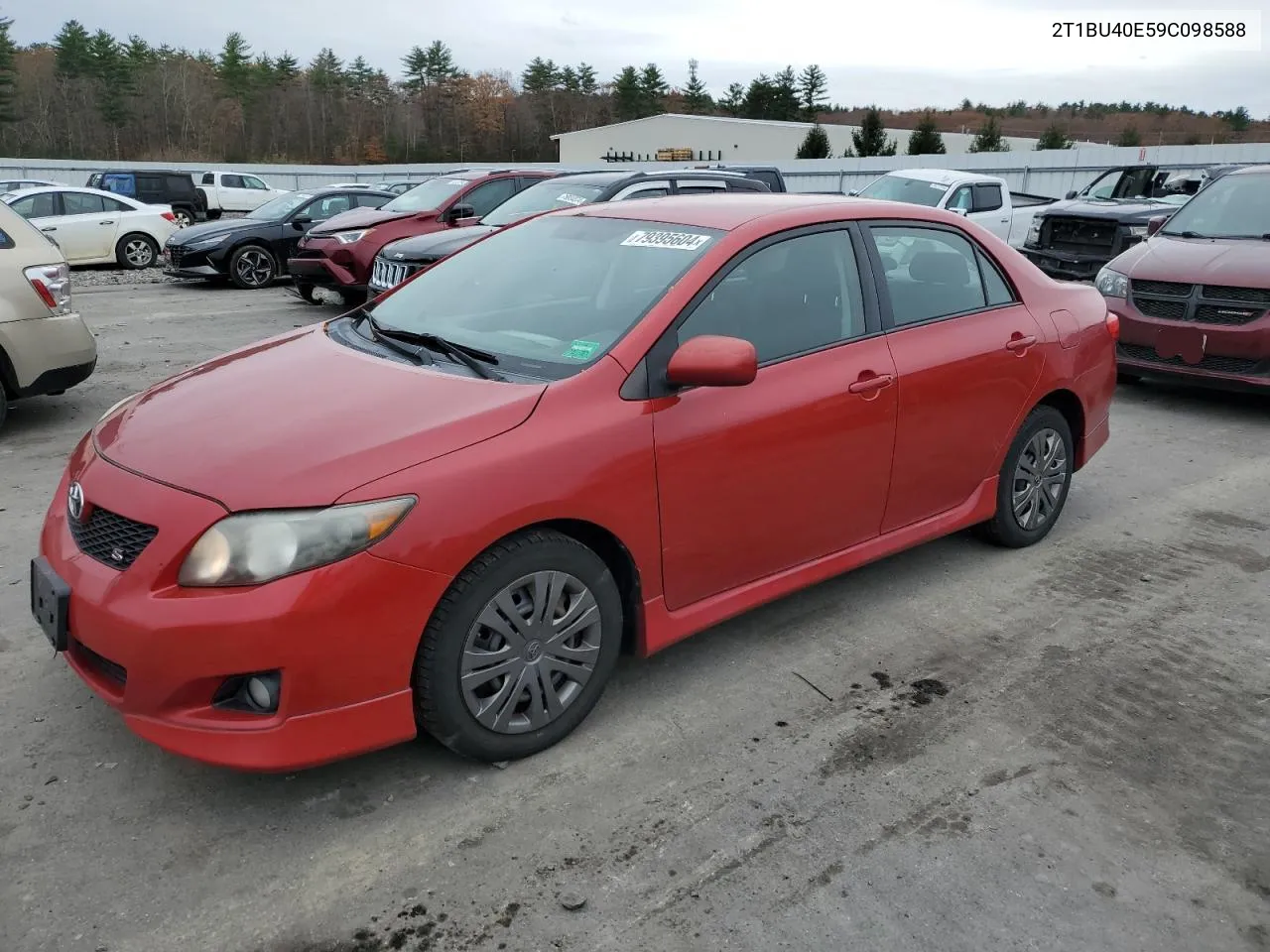 2009 Toyota Corolla Base VIN: 2T1BU40E59C098588 Lot: 79395604