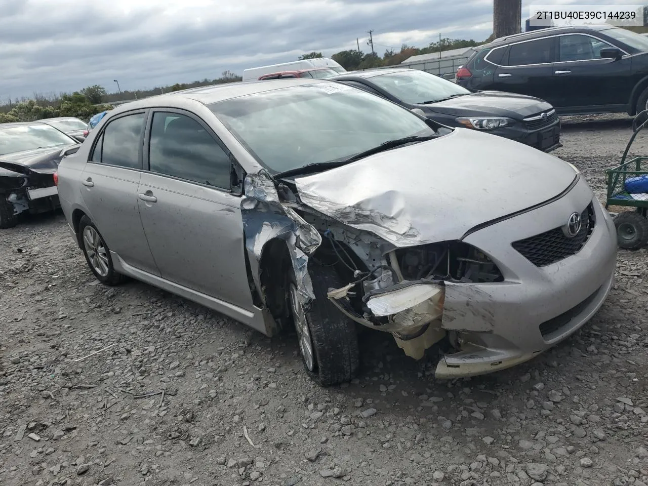 2009 Toyota Corolla Base VIN: 2T1BU40E39C144239 Lot: 79578754