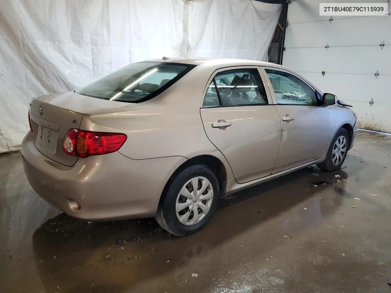 2009 Toyota Corolla Base VIN: 2T1BU40E79C115939 Lot: 79756424