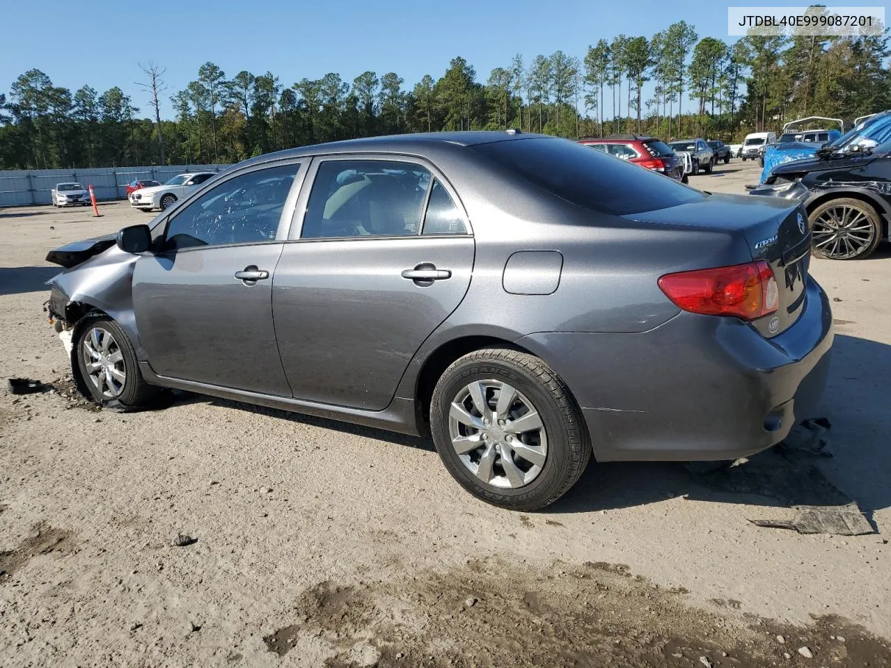 2009 Toyota Corolla Base VIN: JTDBL40E999087201 Lot: 79833704