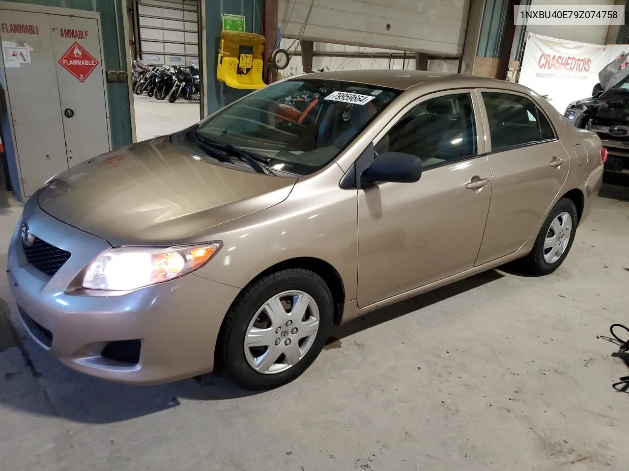 2009 Toyota Corolla Base VIN: 1NXBU40E79Z074758 Lot: 79959664