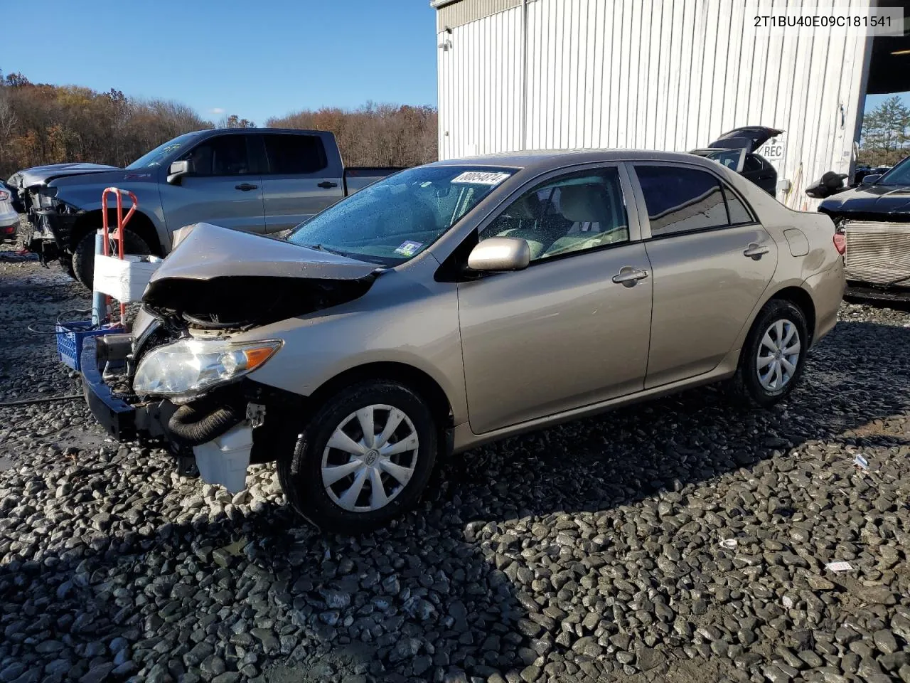 2009 Toyota Corolla Base VIN: 2T1BU40E09C181541 Lot: 80054874