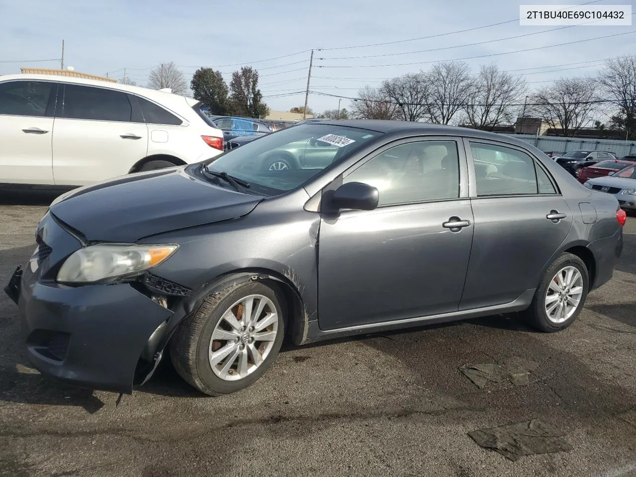 2009 Toyota Corolla Base VIN: 2T1BU40E69C104432 Lot: 80082624