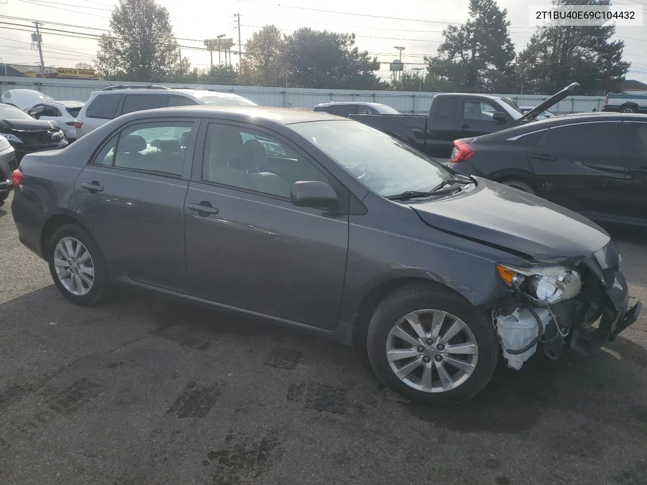 2009 Toyota Corolla Base VIN: 2T1BU40E69C104432 Lot: 80082624