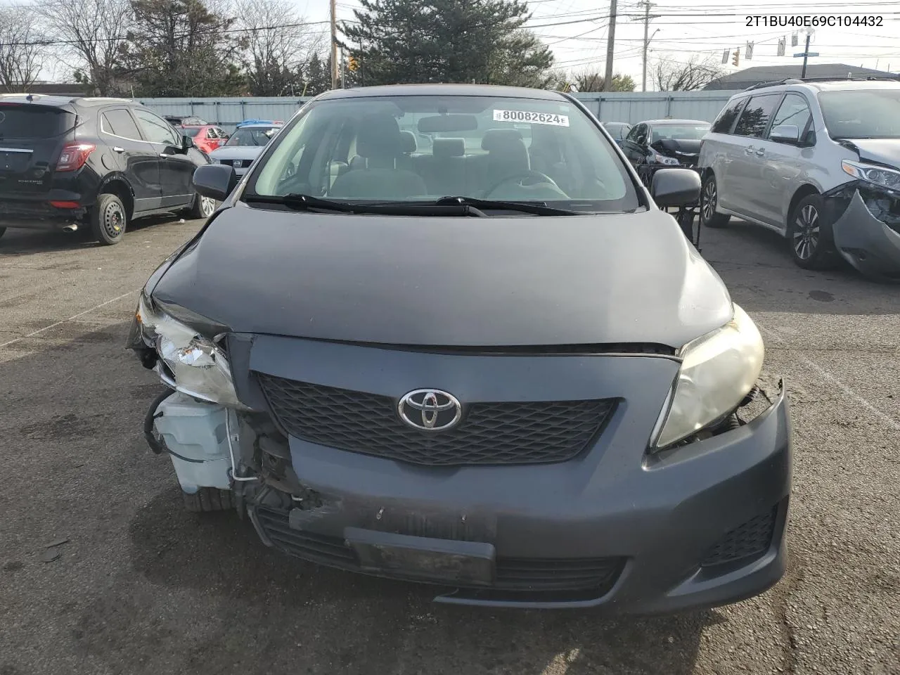 2009 Toyota Corolla Base VIN: 2T1BU40E69C104432 Lot: 80082624