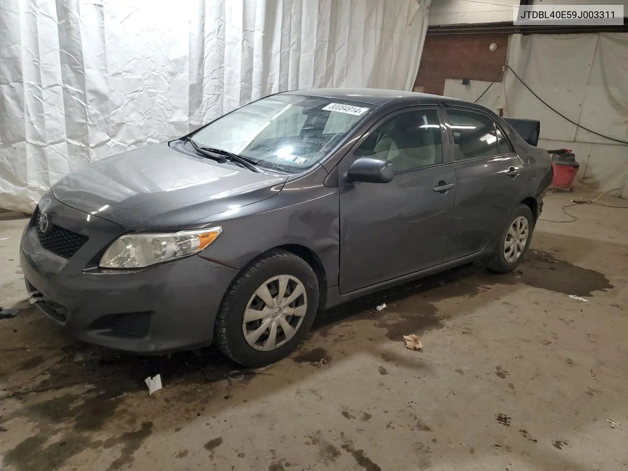 2009 Toyota Corolla Base VIN: JTDBL40E59J003311 Lot: 80084914