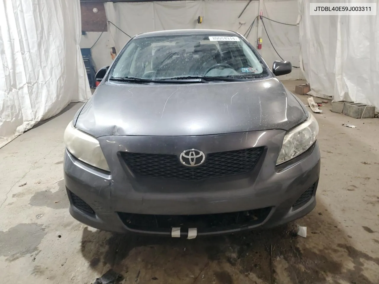 2009 Toyota Corolla Base VIN: JTDBL40E59J003311 Lot: 80084914