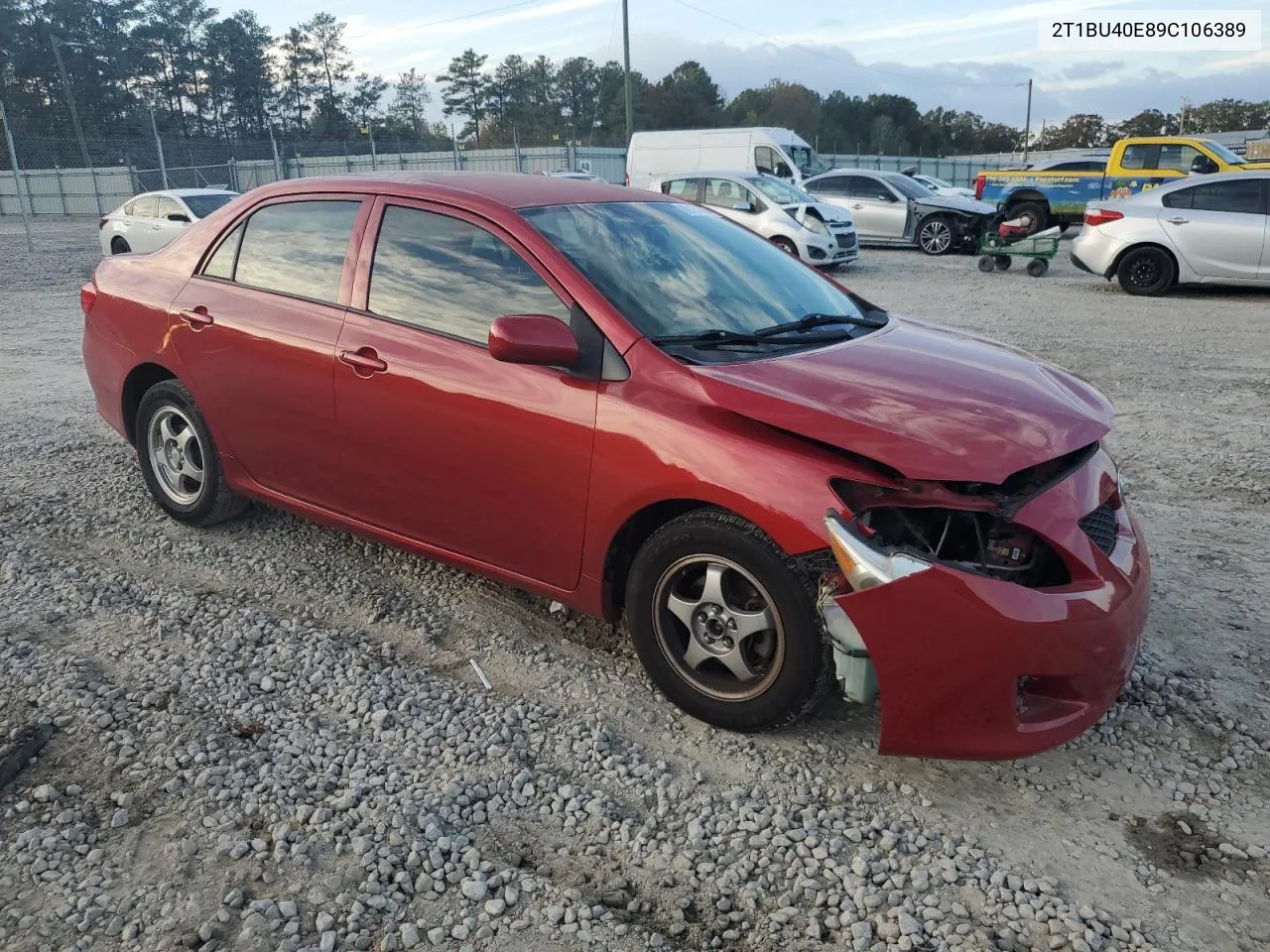 2009 Toyota Corolla Base VIN: 2T1BU40E89C106389 Lot: 80161814