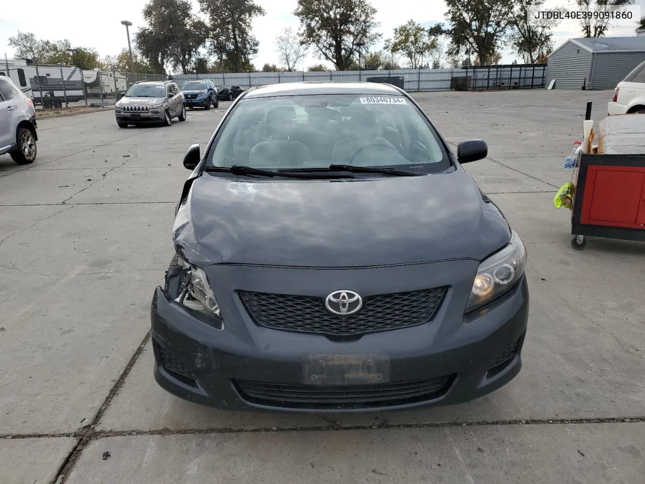 2009 Toyota Corolla Base VIN: JTDBL40E399091860 Lot: 80340734