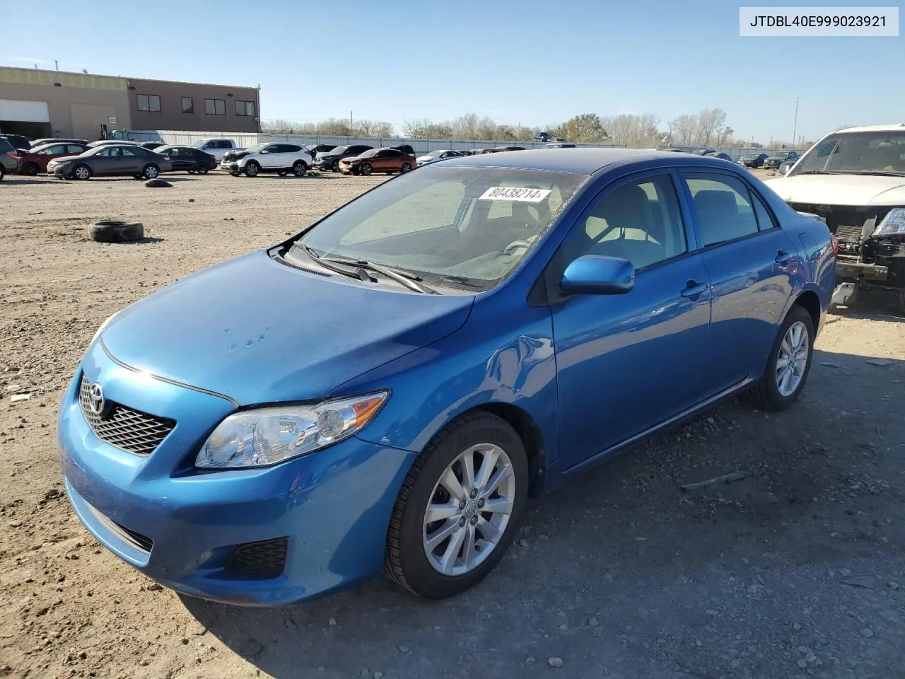 2009 Toyota Corolla Base VIN: JTDBL40E999023921 Lot: 80438214