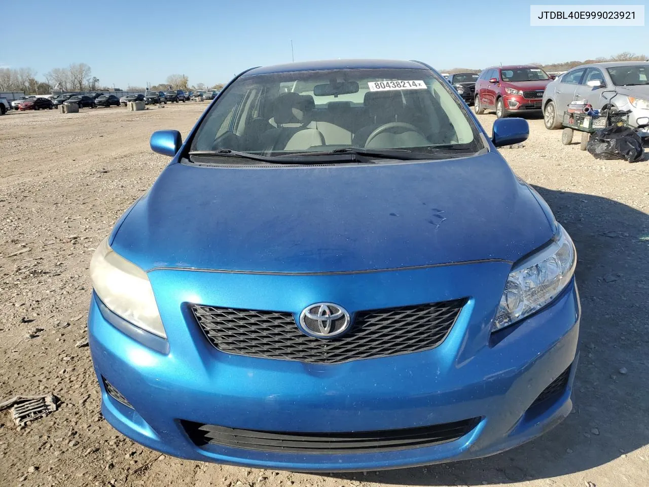 2009 Toyota Corolla Base VIN: JTDBL40E999023921 Lot: 80438214