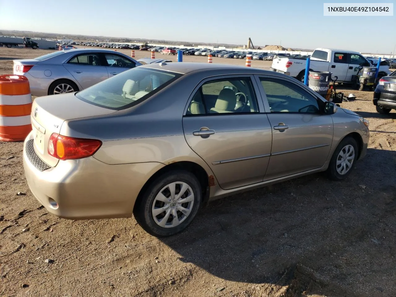 2009 Toyota Corolla Base VIN: 1NXBU40E49Z104542 Lot: 80485314