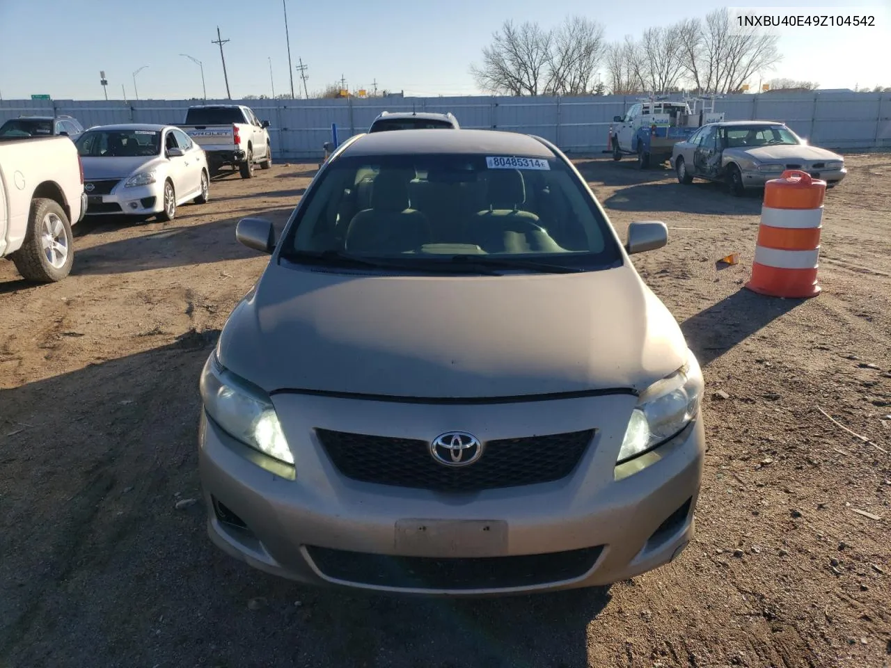 2009 Toyota Corolla Base VIN: 1NXBU40E49Z104542 Lot: 80485314