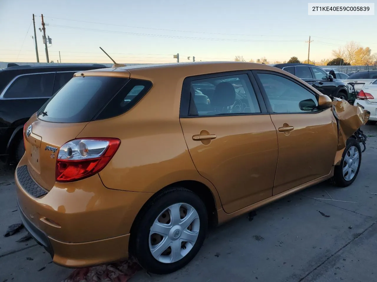 2009 Toyota Corolla Matrix S VIN: 2T1KE40E59C005839 Lot: 80496184