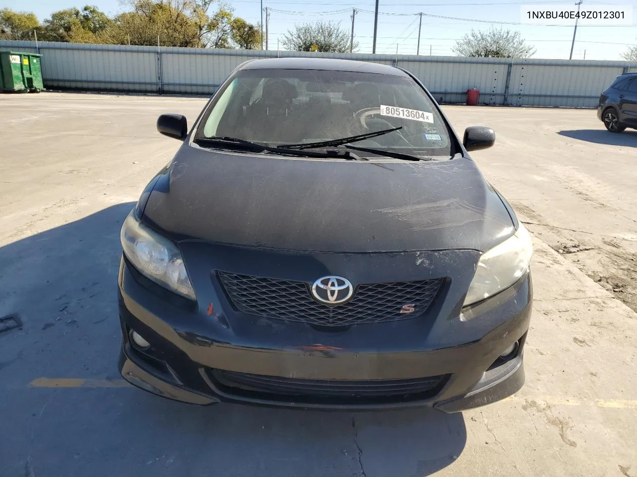 2009 Toyota Corolla Base VIN: 1NXBU40E49Z012301 Lot: 80513604