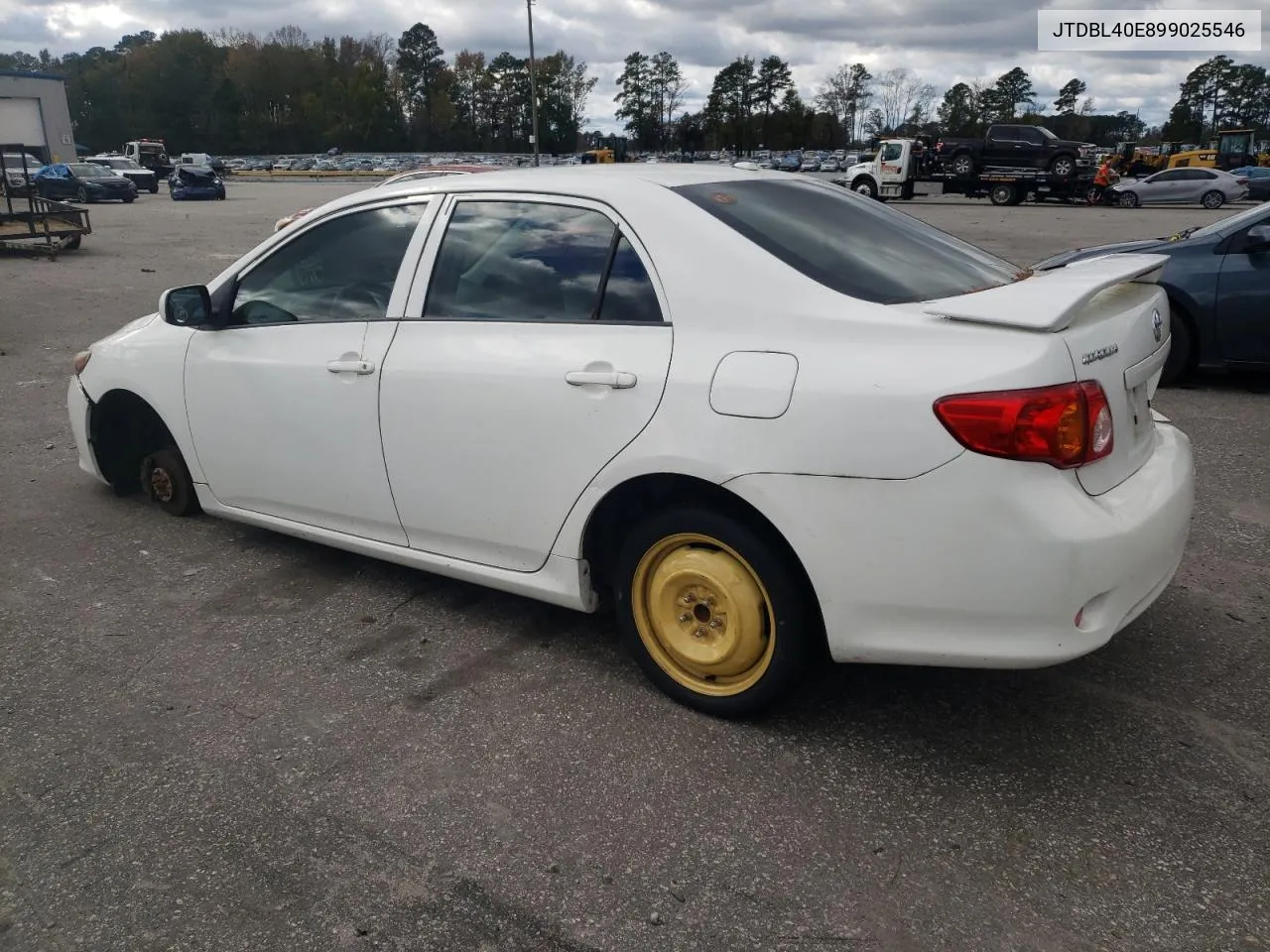 2009 Toyota Corolla Base VIN: JTDBL40E899025546 Lot: 80630674