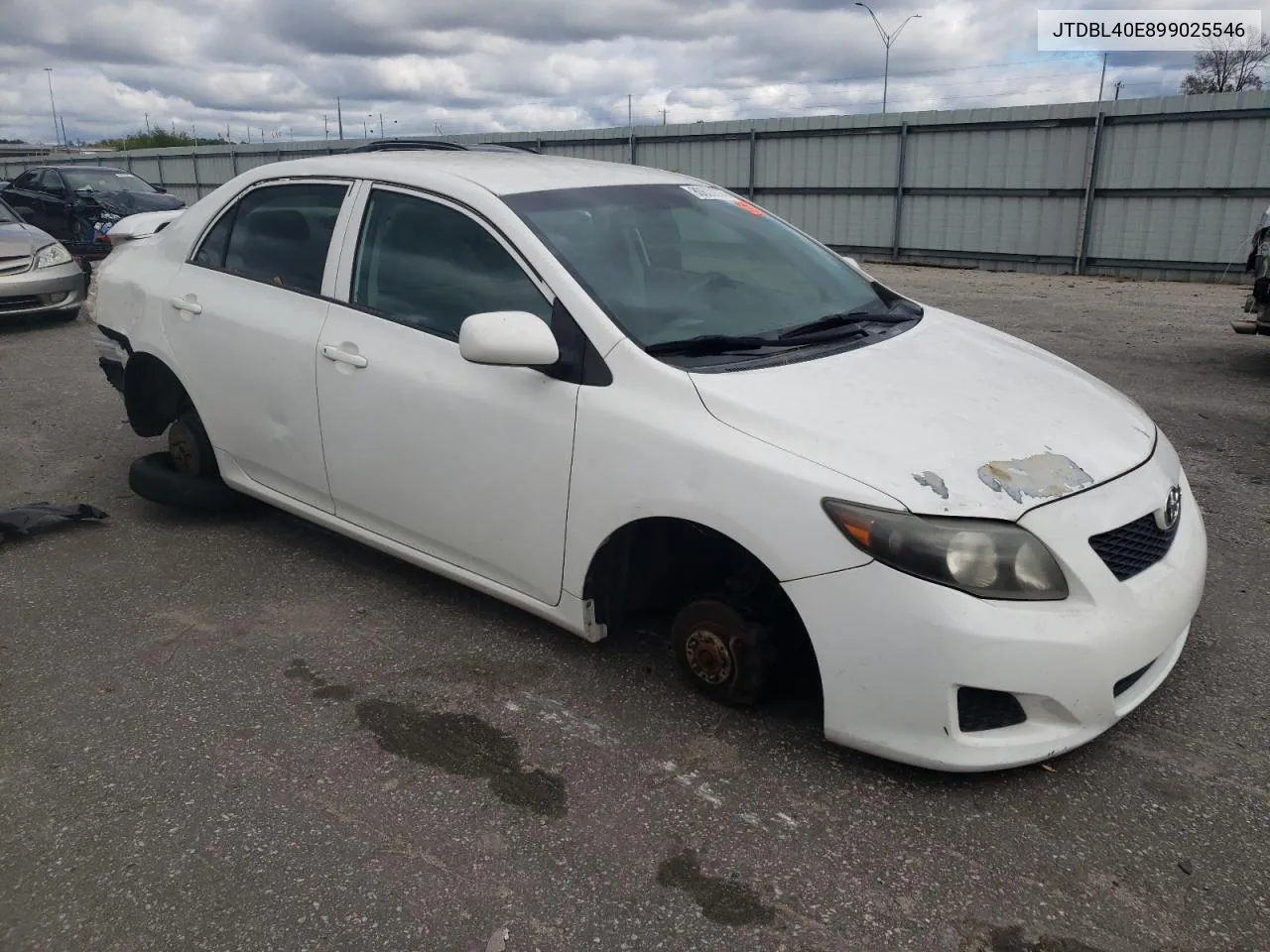 2009 Toyota Corolla Base VIN: JTDBL40E899025546 Lot: 80630674