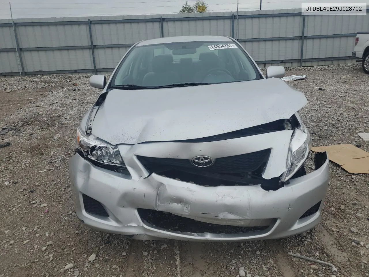 JTDBL40E29J028702 2009 Toyota Corolla Base